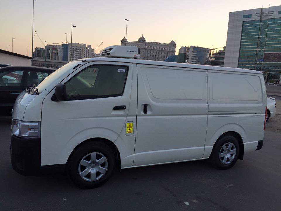 Chiller van fleet available for rent in Dubai